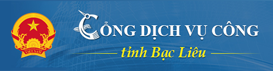 Dịch vụ Công tỉnh Bạc Liêu